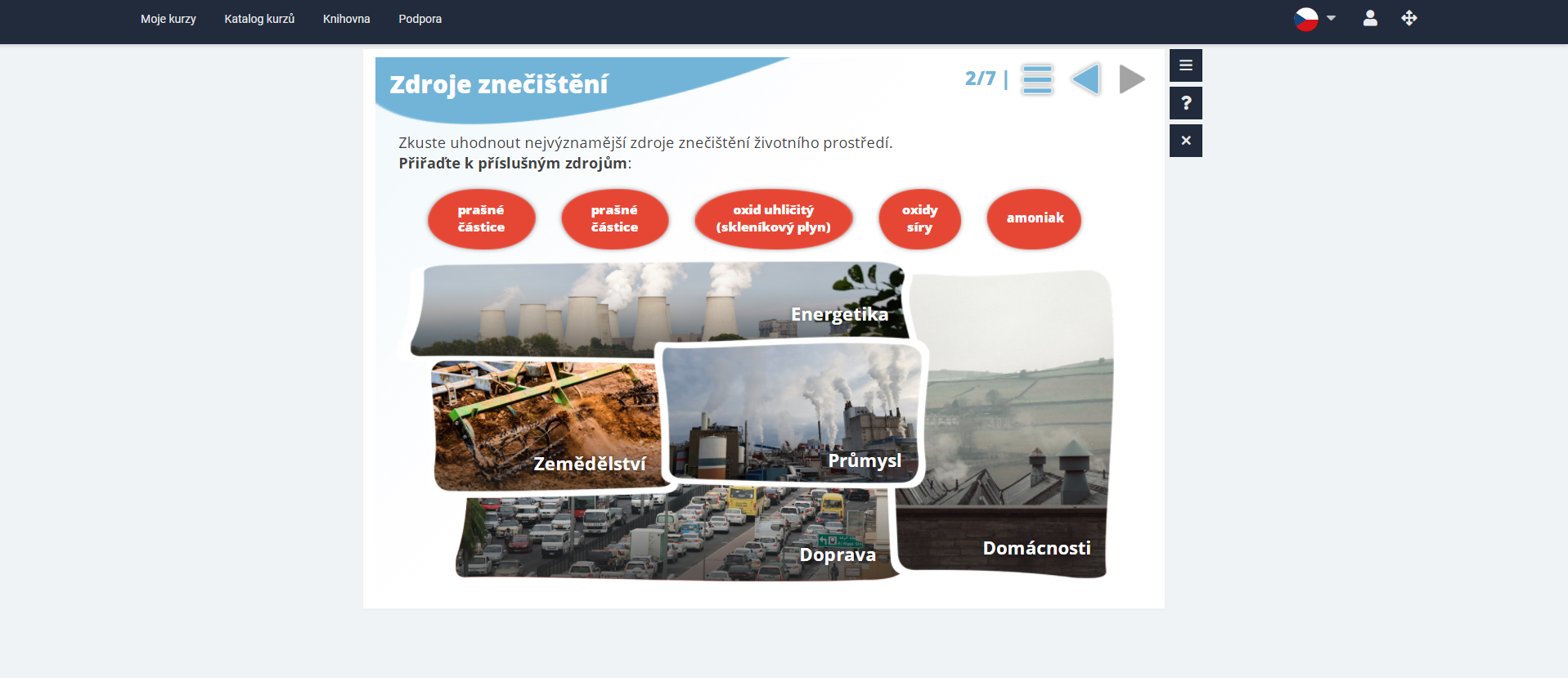 Ukázka z kurzu Ochrana životního prostředí portálu eSovak