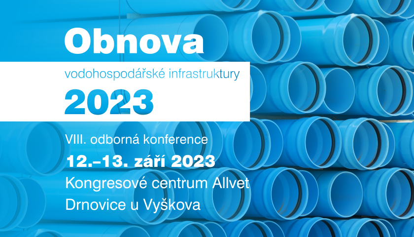 Banner konference Obnova vodohospodářské infrastruktury