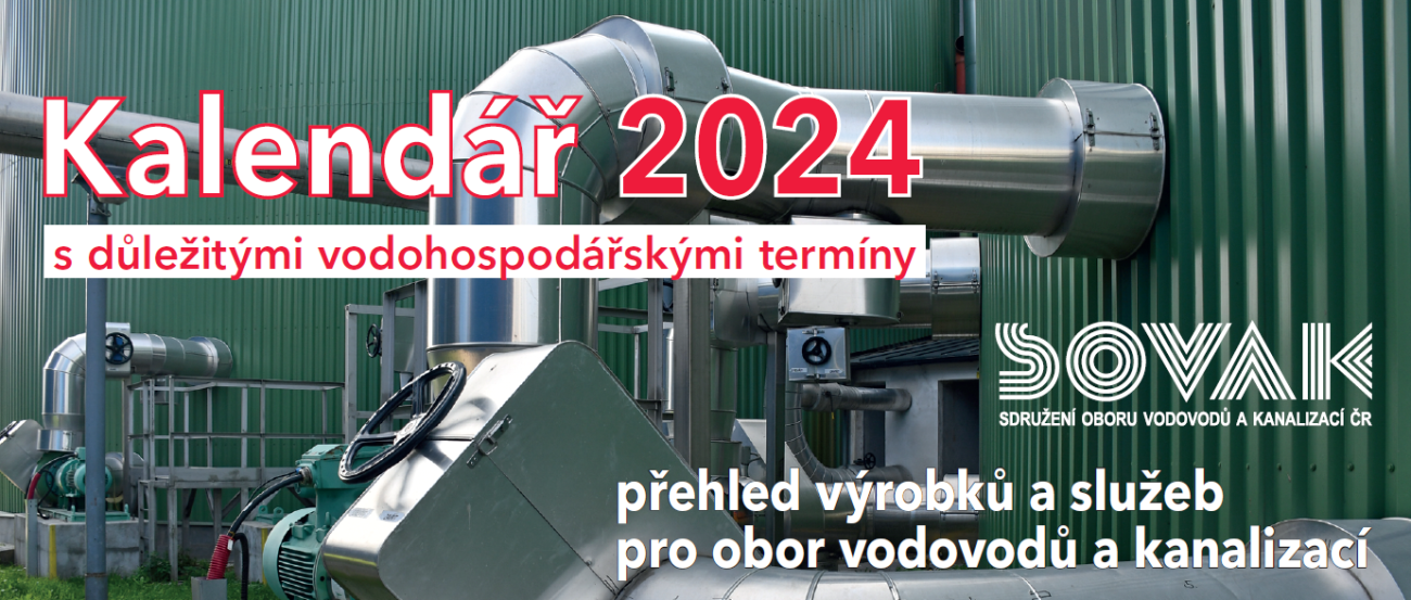 Titulní strana stolního kalendáře SOVAK ČR 2024