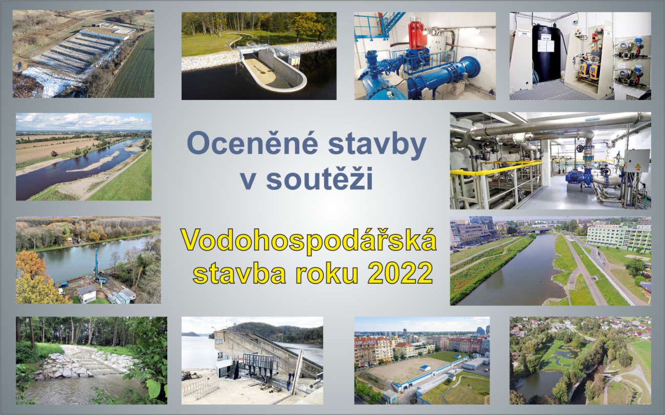 Oceněné stavby v soutěži Vodohospodářská stavba roku 2022