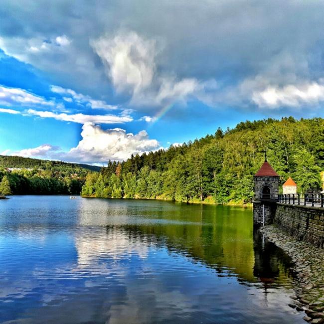 Fotosoutěž VODA 2019 – Pavel Vaněk: Duha nad přehradou