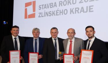 Ocenění  pro VaK Zlín v soutěži Stavba roku 2018 Zlínského kraje