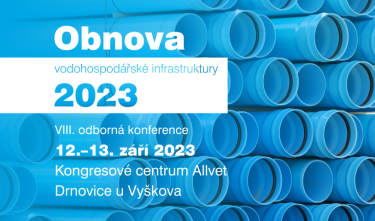 Banner konference Obnova vodohospodářské infrastruktury