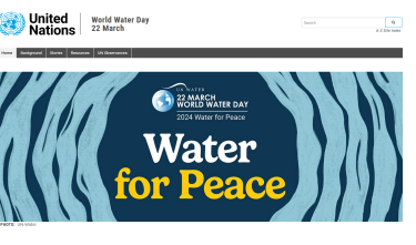Webové okno portálu k Světovému dnu vody 2024